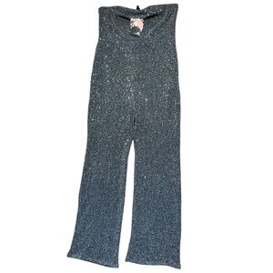 NWT Sparkly Strapless Jumpsuit size XL